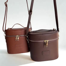 Load image into Gallery viewer, Oval Toiletry Bag - Tan