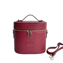Load image into Gallery viewer, Oval Toiletry Bag - Burgundy