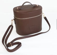 Load image into Gallery viewer, Oval Toiletry Bag - Espresso