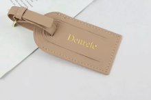 Load image into Gallery viewer, Eleanor Luggage Tag Taupe