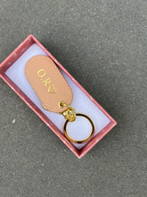 Load image into Gallery viewer, Oval Saffiano Keyring