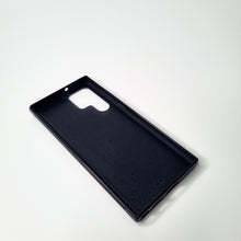 Load image into Gallery viewer, Black Saffiano Leather Phone Case