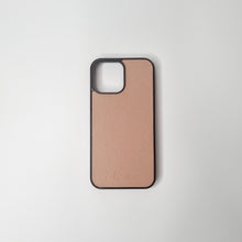 Load image into Gallery viewer, Taupe Saffiano Leather Phone Case