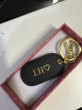 Load image into Gallery viewer, Oval Saffiano Keyring
