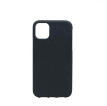 Load image into Gallery viewer, Black PU Saffiano Leather iPhone 14 Pro Max Case
