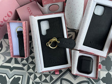 Load image into Gallery viewer, Oval Saffiano Keyring
