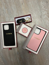 Load image into Gallery viewer, Pink Saffiano Leather Phone Case
