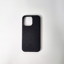 Load image into Gallery viewer, Black Saffiano Leather Phone Case
