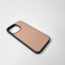 Load image into Gallery viewer, Taupe Saffiano Leather Phone Case
