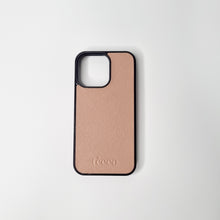 Load image into Gallery viewer, Taupe Saffiano Leather Phone Case
